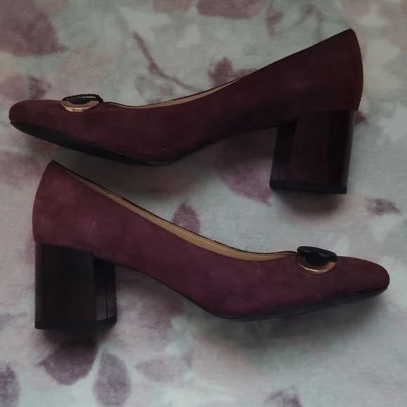 Geox Respira Suede Block Heels - Picture 6 of 6